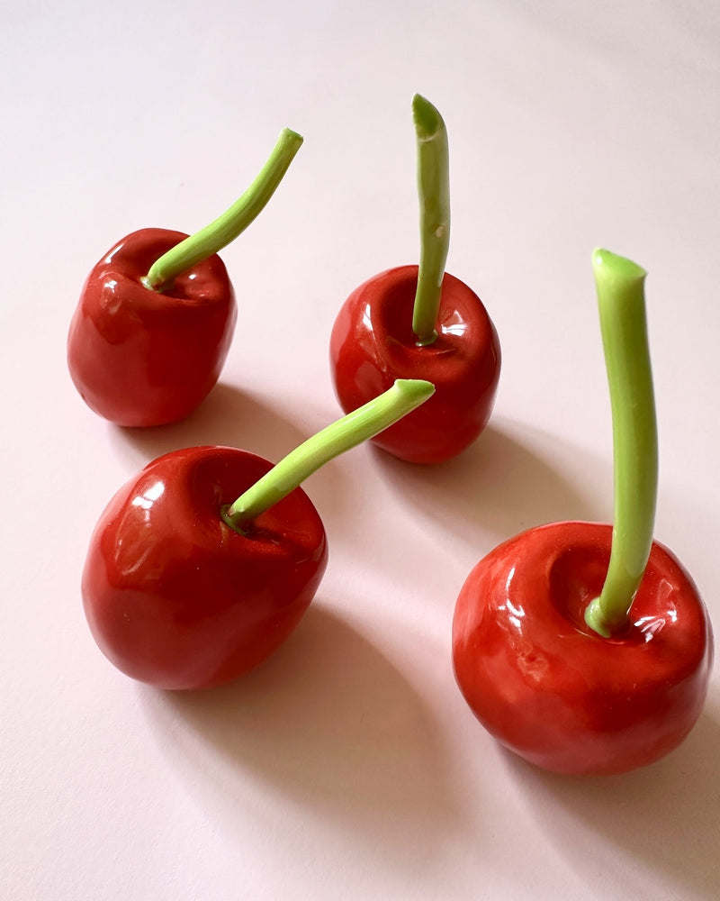 Ceramic Cherries