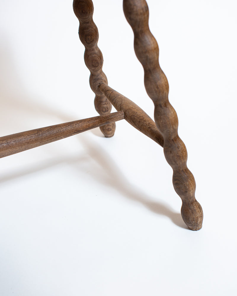 French Oak Bobbin Side Table