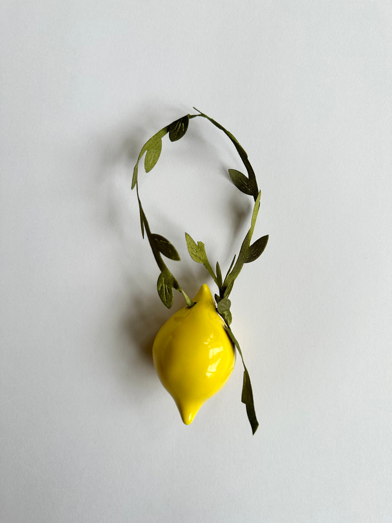 Hanging ceramic lemons 🍋
