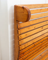 1940s French Slatted Bench