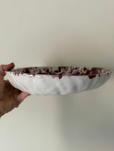 Red/pink large - shallow bowl