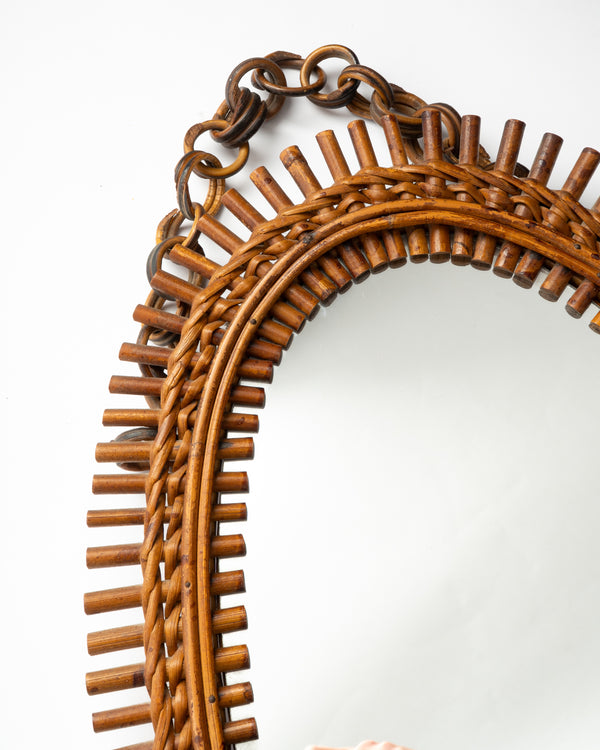Bonacina Rattan Bamboo mirror