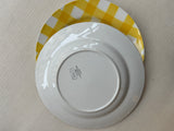 Yellow Gingham Plates