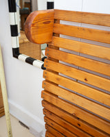 1940s French Slatted Bench