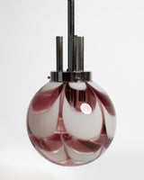 Raspberry Ripple Vintage Murano pendant