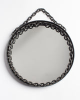 Franz West style French metal rope mirror