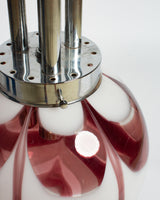 Raspberry Ripple Vintage Murano pendant