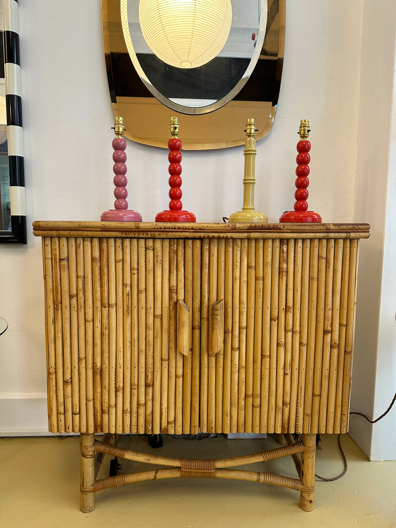 Italian Split Reed Bamboo sideboard / chest