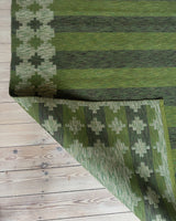 Swedish Green Striped Flat-weave