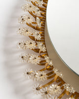 Emil Stejnar illuminated extra large crystal mirror, 1950