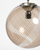 Vintage Murano brown swirl