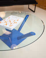 Vintage Piedistallo (or "Pyramid") glass-top coffee table