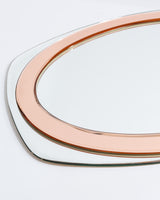 Cristal Arte Mirror peach mirror. c.1960s