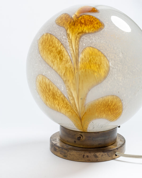 1960s Murano and Brass table light
