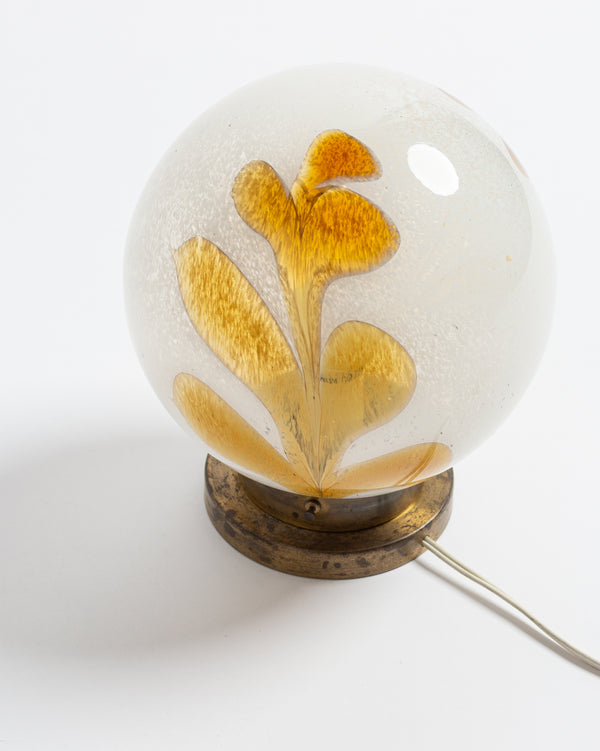 1960s Murano and Brass table light