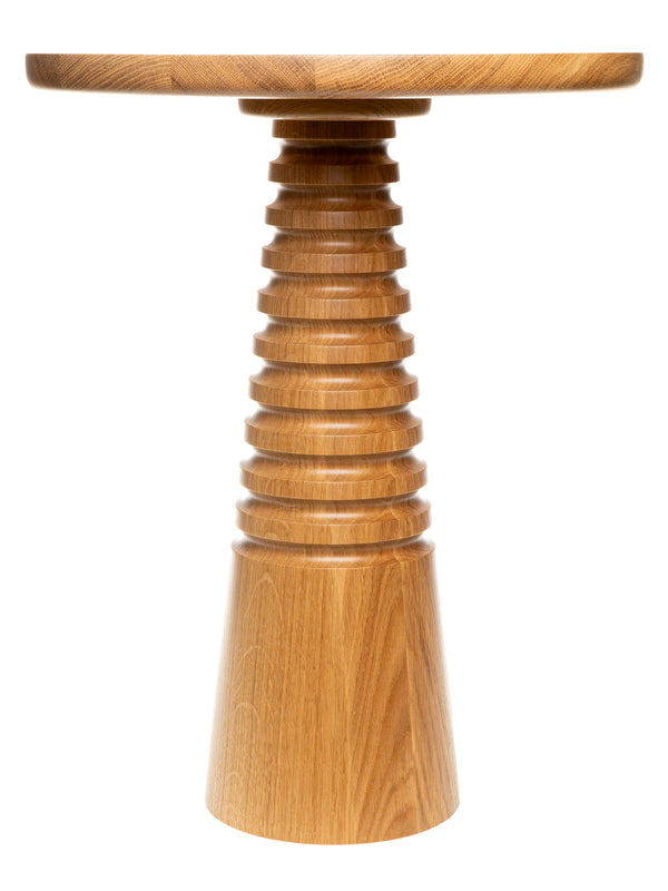 Naked Oak Ribbed Table