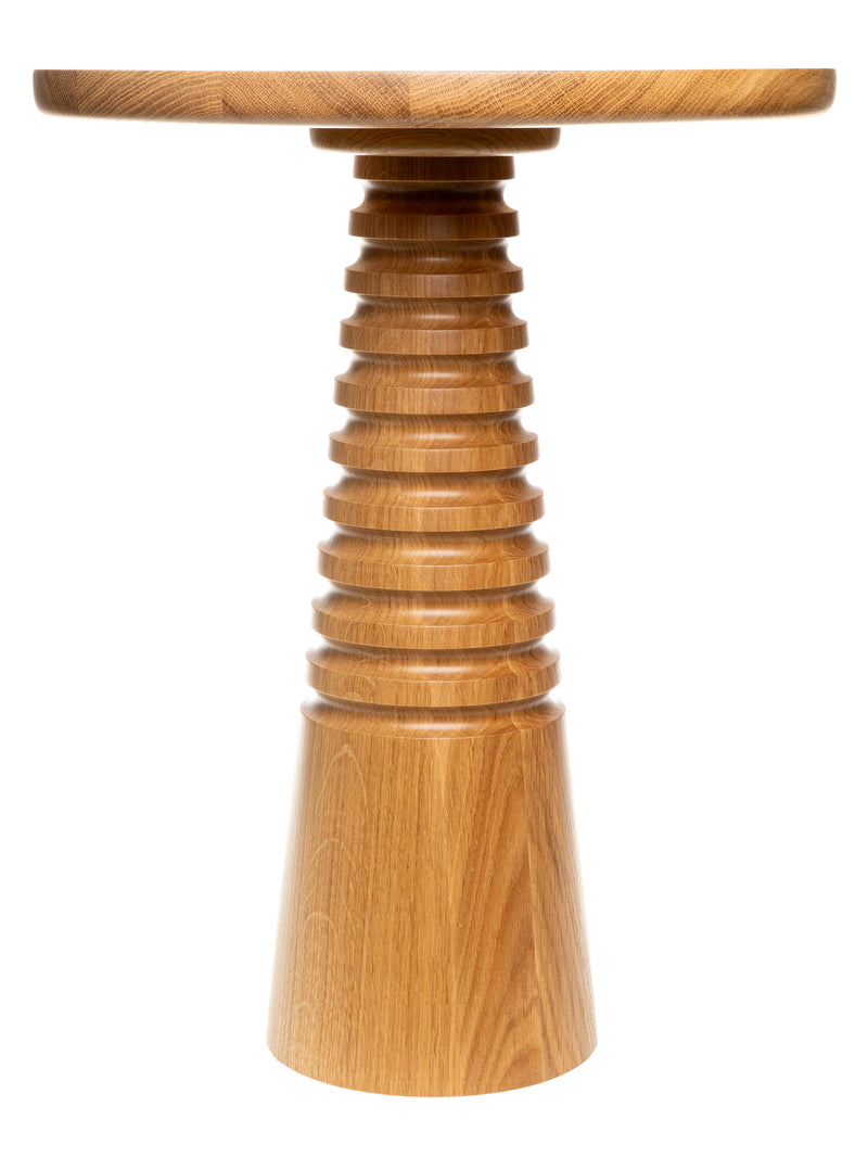 Naked Oak Ribbed Table
