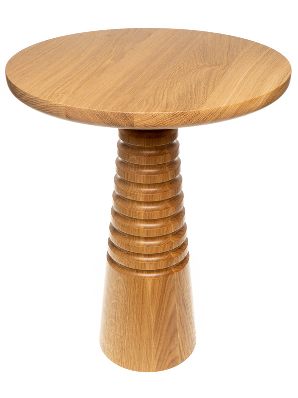 Naked Oak Ribbed Table