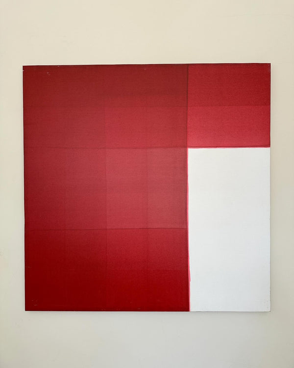 Red and Cream. 1970s abstract, Fanny Pirtel-Renault