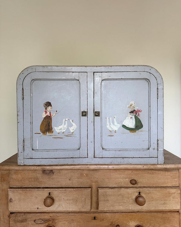 Antique French hand painted cupboard.