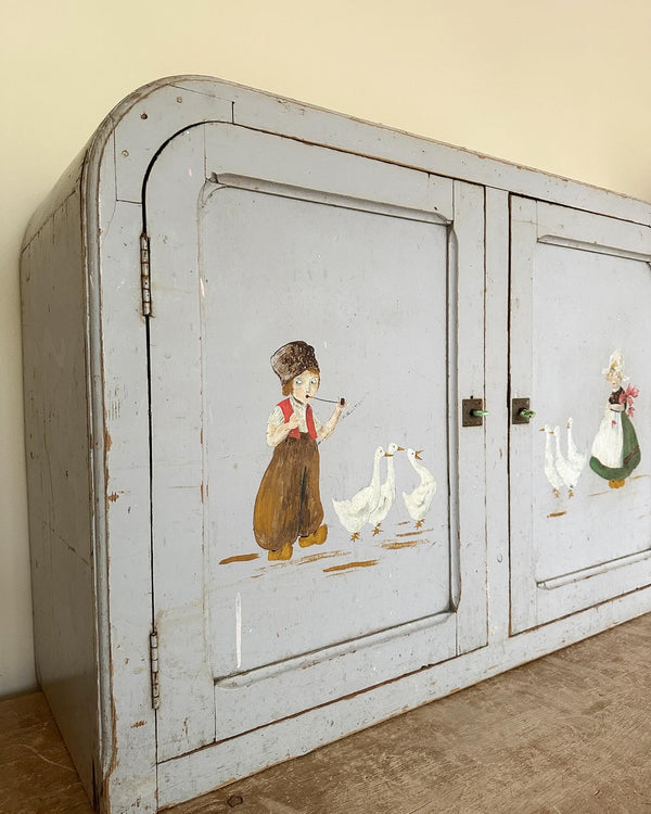 Antique French hand painted cupboard.