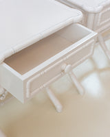 Vintage French Bamboo Lacquered Bedside tables - Pair