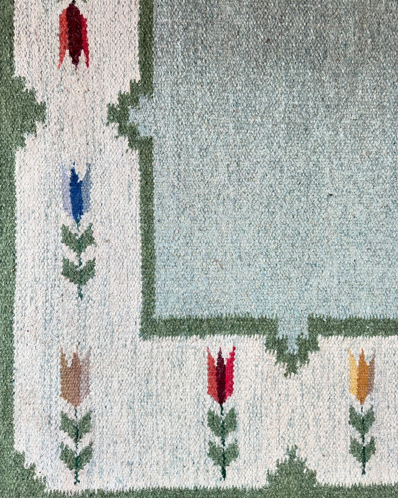 1960s Swedish Flat-weave rug